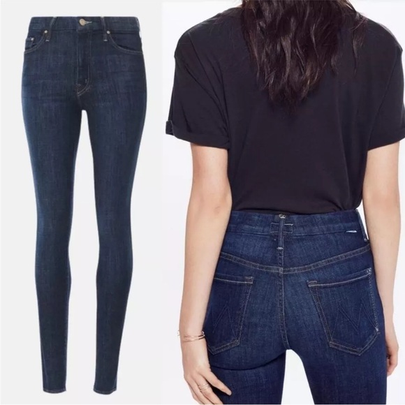 Mother Blue Jeans Looker Clean Sweep 26 (27)x29 Stretchy Skinny Ankle Distressed - Picture 15 of 16